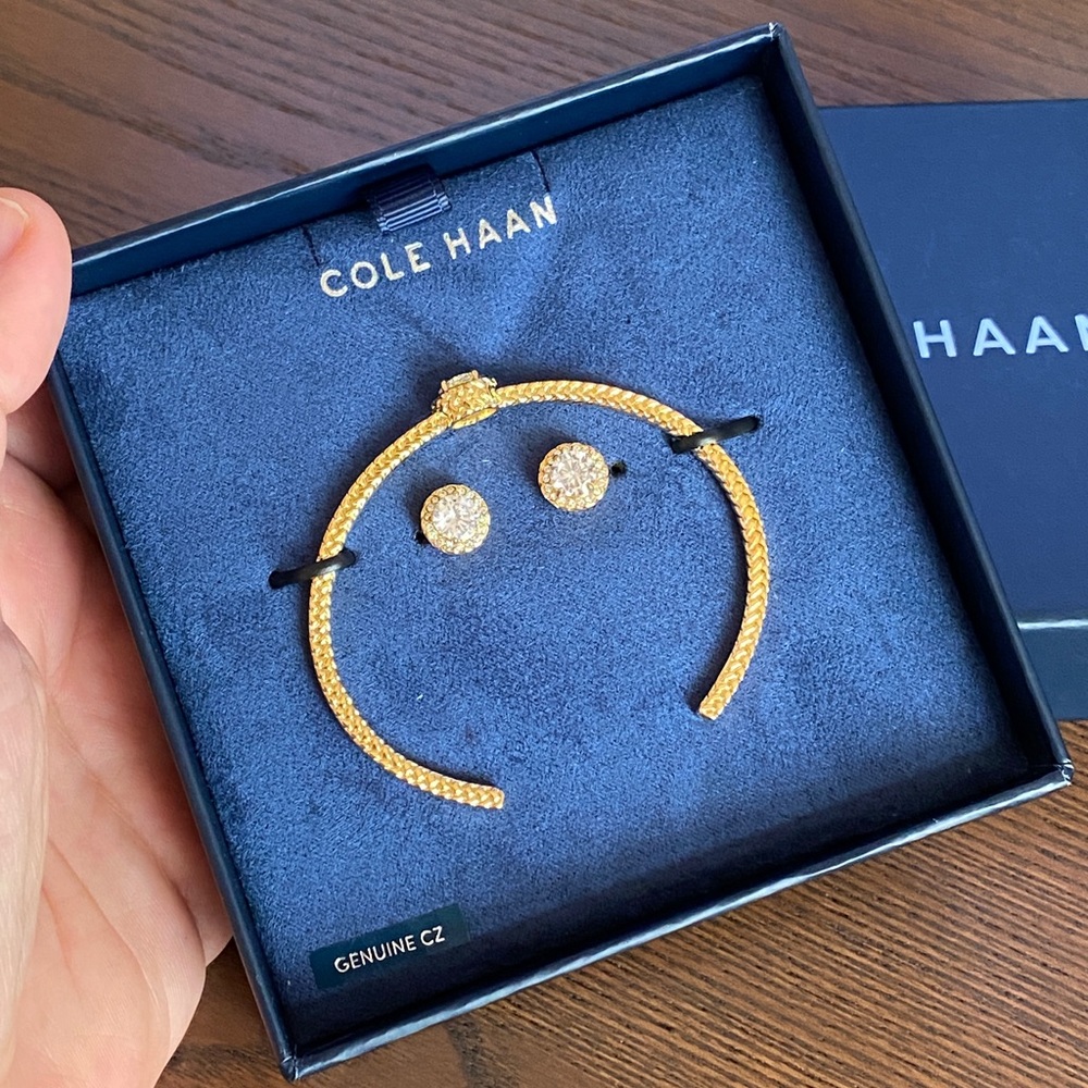 COLE HAAN Cubic Zirconia Jewerly Set